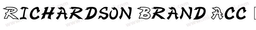 Richardson Brand Acc字体转换